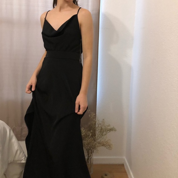 Long black dress - bridesmaid - Picture 3 of 4